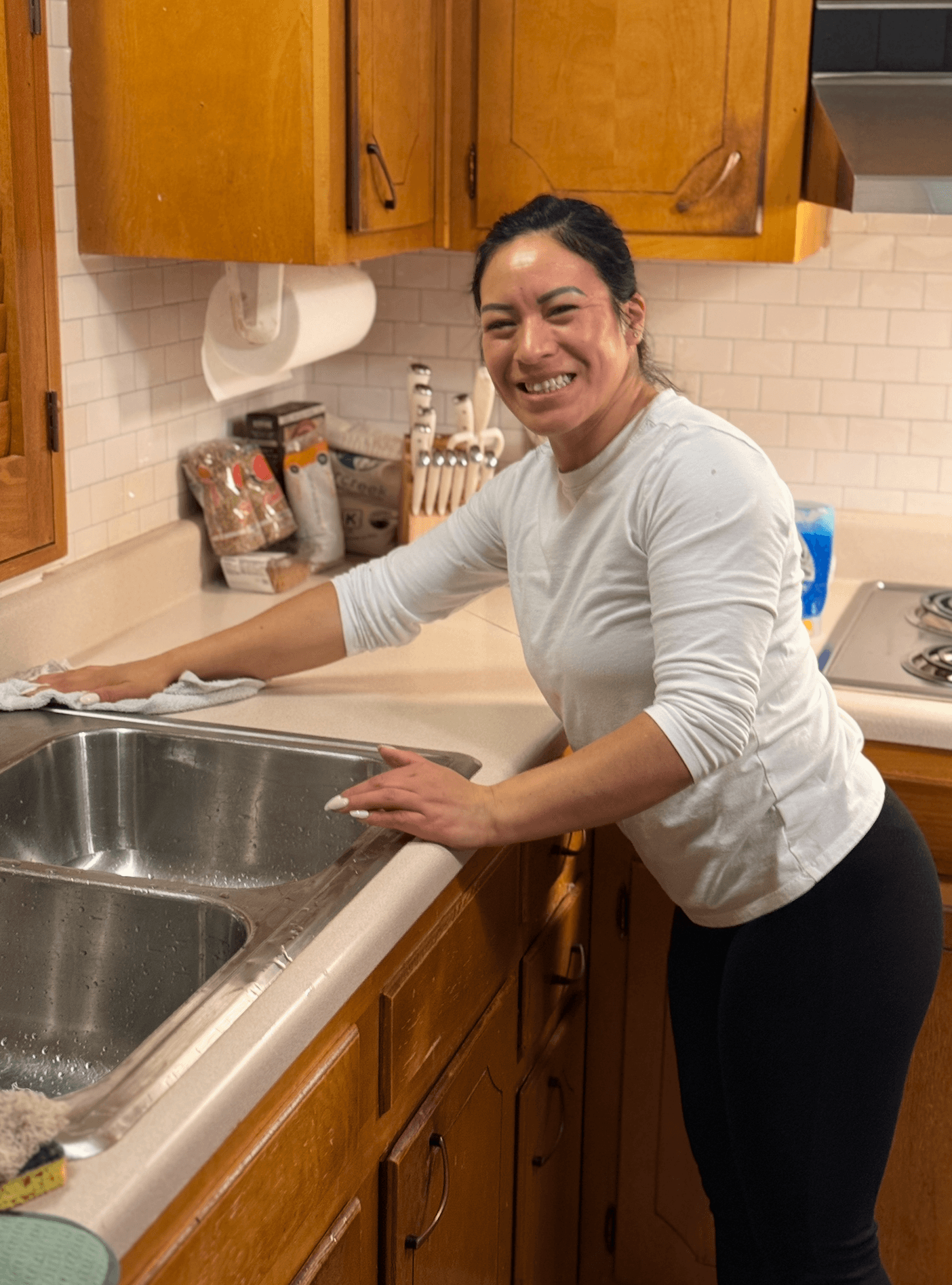 Our professional cleaner in action